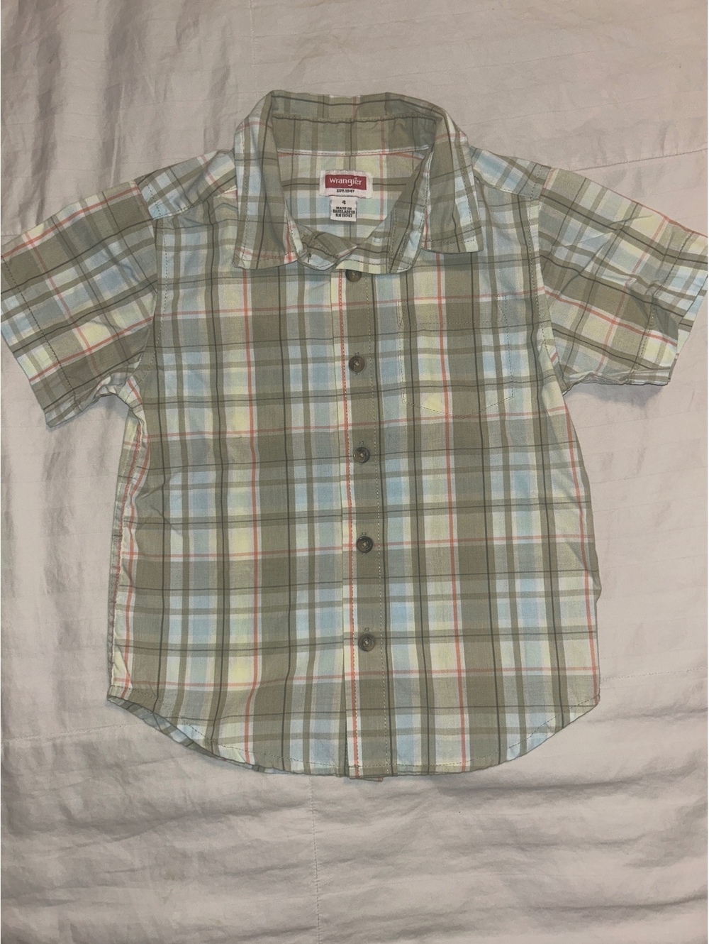 Toddler Boy Wrangler Button Up Sz 4